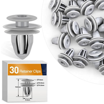 30 Pcs Door Garnish Moulding Clip for Honda: 91560-SP0-003 Accord Civic CR-V Odyssey
